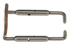 GEWA vite poggiapollice in titanio per viola, 40 mm, lucidata a specchio