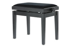 GEWA Panca per pianoforte Deluxe - Black opaco (seduta Black)