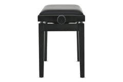 GEWA Panca per pianoforte Deluxe in vinile - Black opaco (Seduta nera)