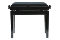 GEWA Panchina per pianoforte Deluxe - Black high gloss (seduta nera)