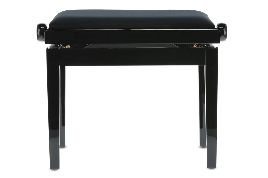 GEWA Panchina per pianoforte Deluxe - Black high gloss (seduta nera)