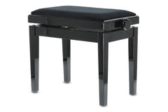 GEWA Panchina per pianoforte Deluxe - Black high gloss (seduta nera)
