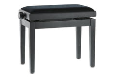 GEWA Panca per pianoforte Deluxe - Black opaco (seduta Black)