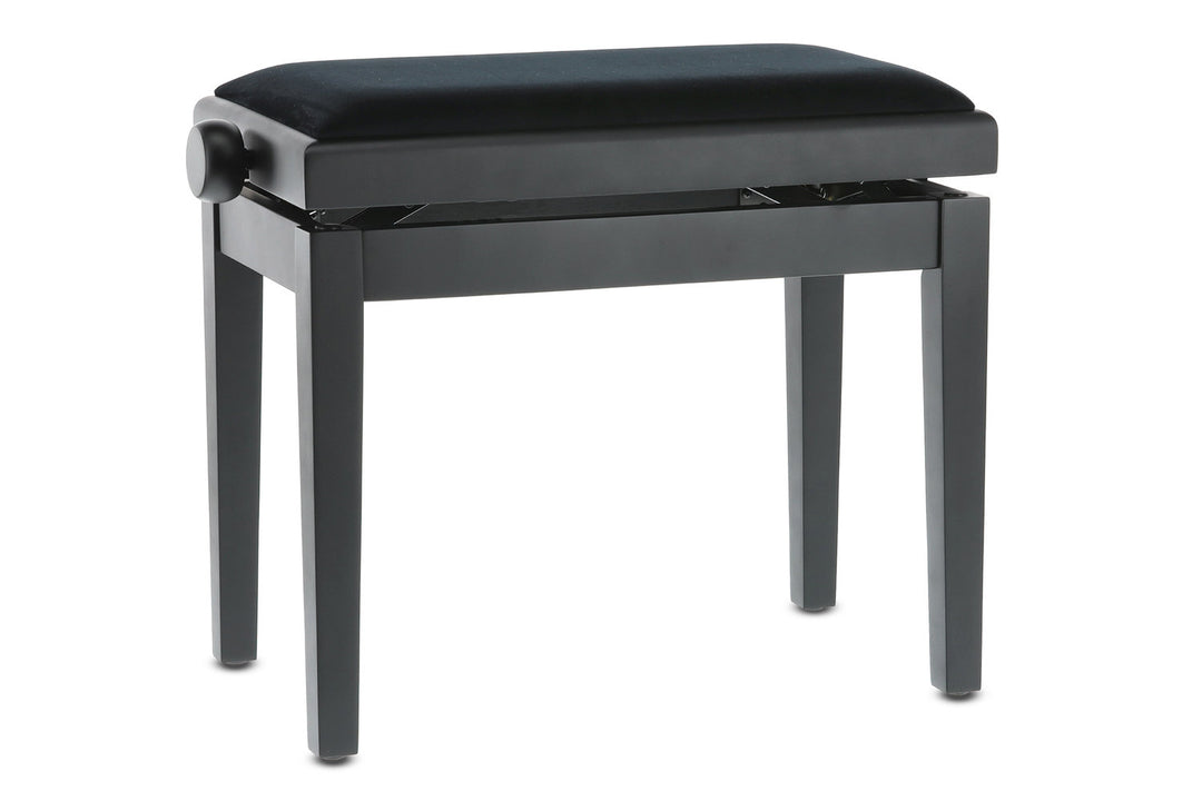 GEWA Panca per pianoforte Deluxe - Black opaco (seduta Black)