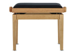GEWA panca per pianoforte Deluxe - Rovere opaco (seduta Black)