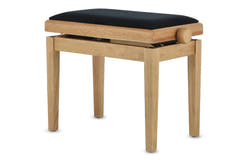 GEWA panca per pianoforte Deluxe - Rovere opaco (seduta Black)