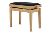 GEWA panca per pianoforte Deluxe - Rovere opaco (seduta Black)