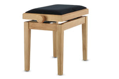 GEWA panca per pianoforte Deluxe - Rovere opaco (seduta Black)