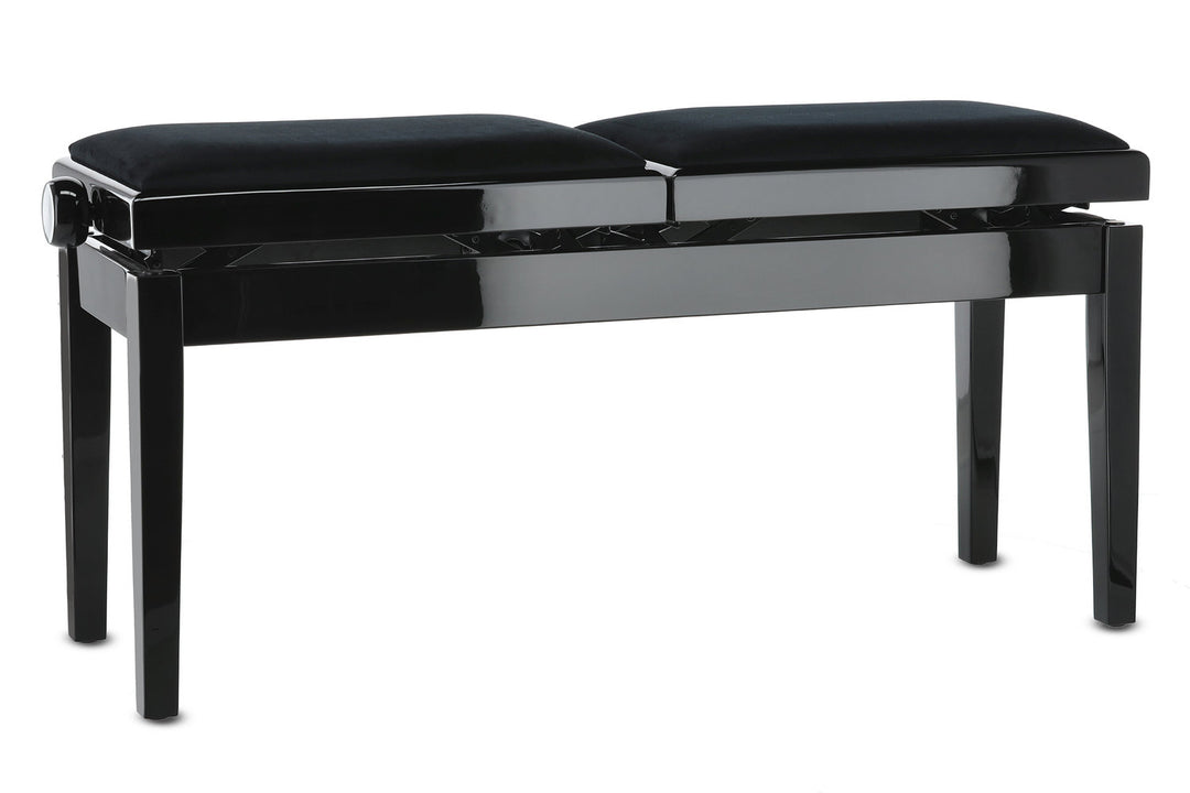 GEWA panca per pianoforte Deluxe Double - Black lucido