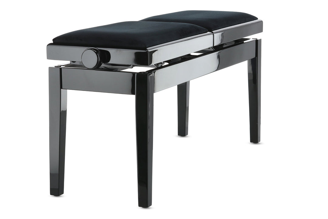 GEWA panca per pianoforte Deluxe Double - Black lucido