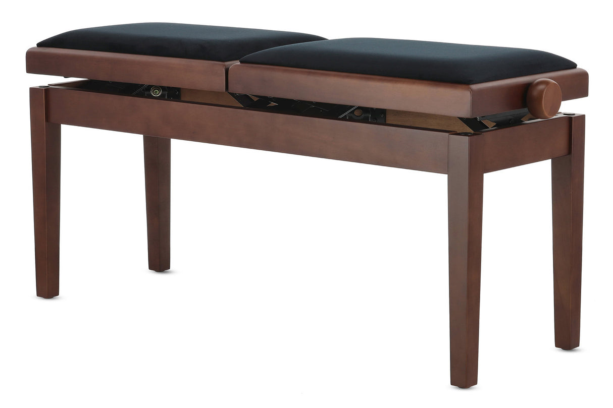 GEWA Piano bench Deluxe Double - Walnut matt