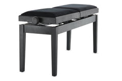 GEWA Panca per pianoforte Deluxe Double - Black opaco