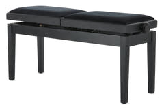 GEWA Panca per pianoforte Deluxe Double - Black opaco