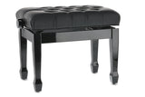 GEWA Piano bench Deluxe XL Black high gloss - Black cover