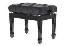 GEWA Piano bench Deluxe XL Black lucido - Black cover