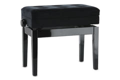 GEWA Panca per pianoforte Deluxe Compartment - Black highgloss