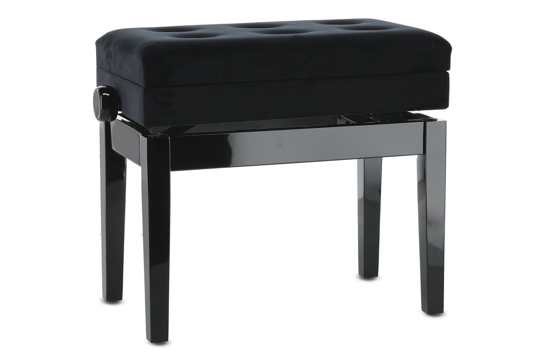 GEWA Panca per pianoforte Deluxe Compartment - Black highgloss