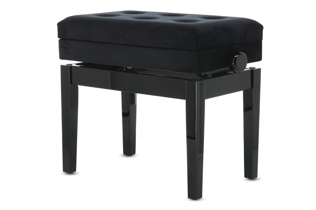 GEWA Panca per pianoforte Deluxe Compartment - Black highgloss
