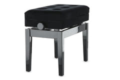 GEWA Panca per pianoforte Deluxe Compartment - Black highgloss