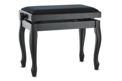 GEWA Panca per pianoforte Deluxe Classic - Black opaco