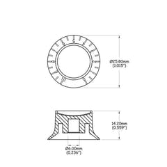 Manopola Poti Partsland in stile Gibson - Set in stile Gibson