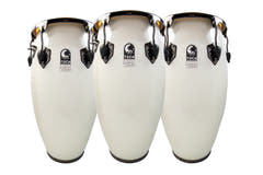 Toca Conga in fibra di vetro Magarita Blanca, Black Chrome - Conga (4611-3/4FMB)
