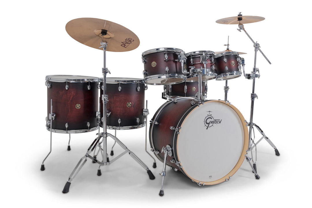 set di fusti Gretsch Catalina Maple - Satin Deep Cherry Burst (CM2-E627-SDCB)