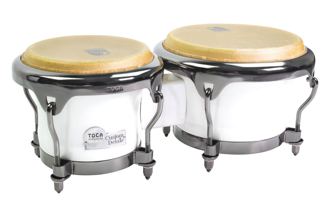 Toca Bonghi in fibra di vetro Custom Deluxe Bongos - Margarita Blanca - Magarita Blanca (4600FMB)
