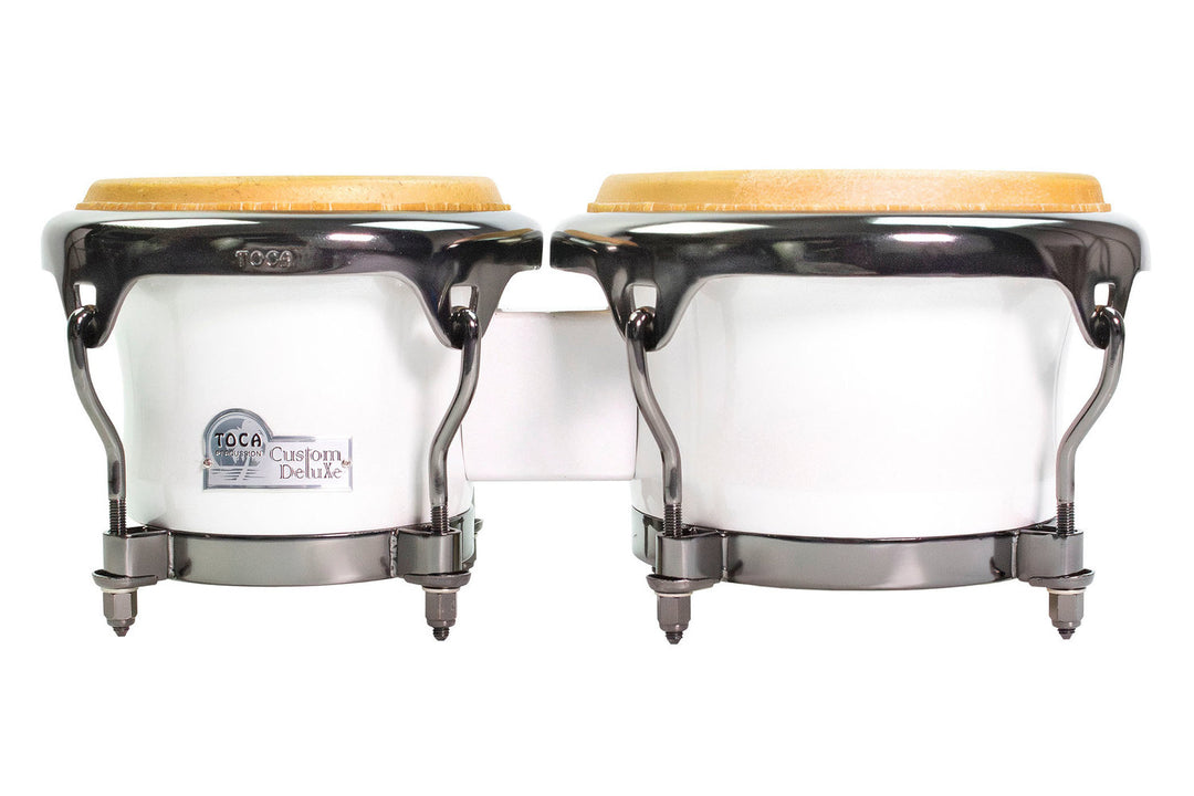 Toca Bonghi in fibra di vetro Custom Deluxe Bongos - Margarita Blanca - Magarita Blanca (4600FMB)