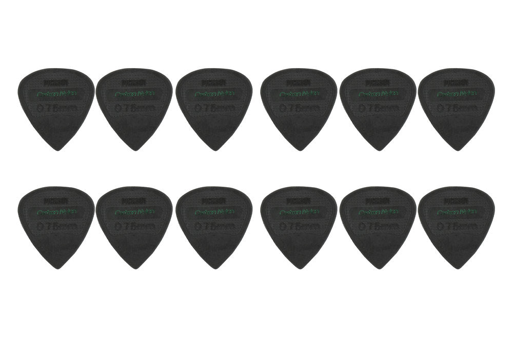 Pick Boy Carbon Nylon plettri, Edge, 0,75 mm medium, 12 pezzi