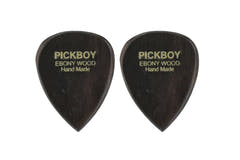 Plettri Pick Boy Exotic in ebano duro, 2 pezzi