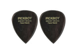 Plettri Pick Boy Exotic in ebano duro, 2 pezzi