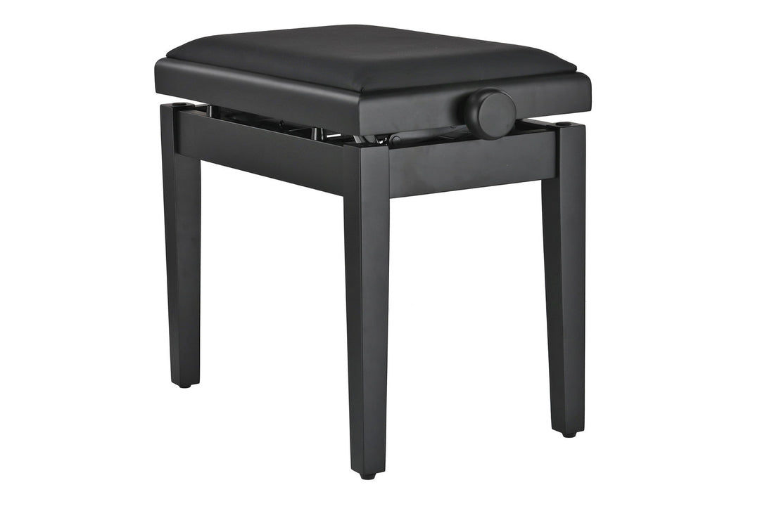 GEWA panca per pianoforte Deluxe Autolift Vinyl - Black opaco (seduta Black)