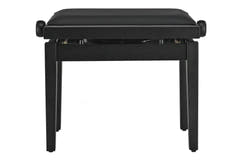 GEWA panca per pianoforte Deluxe Autolift Vinyl - Black opaco (seduta Black)