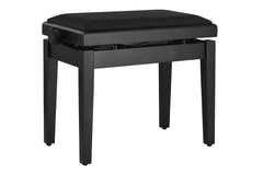 GEWA panca per pianoforte Deluxe Autolift Vinyl - Black opaco (seduta Black)