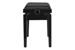 GEWA panca per pianoforte Deluxe Autolift Vinyl - Black lucido (seduta nera)