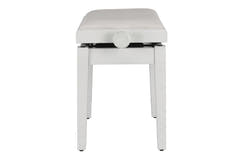 GEWA panca per pianoforte Deluxe Autolift Vinyl - White opaco (seduta White)
