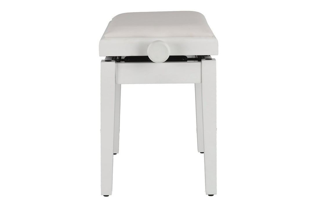 GEWA panca per pianoforte Deluxe Autolift Vinyl - White opaco (seduta White)