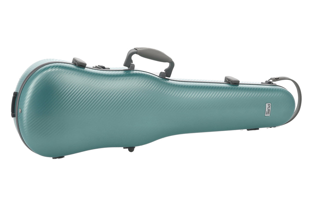 PURE GEWA Custodie per violino sagomate in policarbonato FUN - 4/4 - 1/2 (Verde / Black)