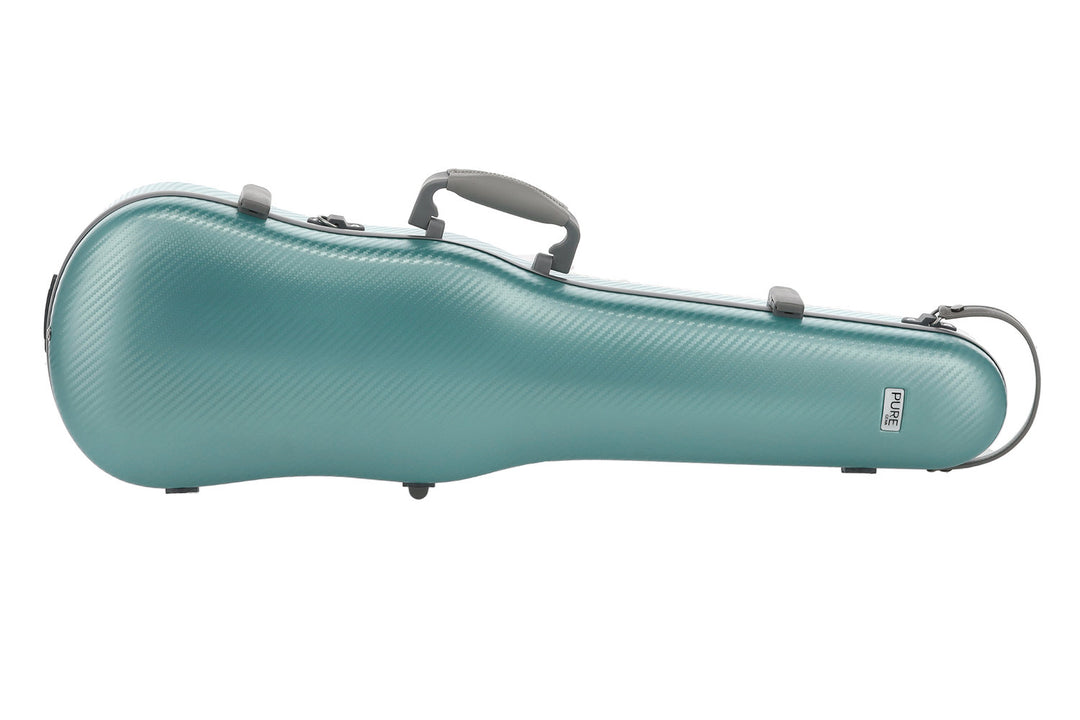 PURE GEWA Custodie per violino sagomate in policarbonato FUN - 4/4 - 1/2 (Verde / Black)