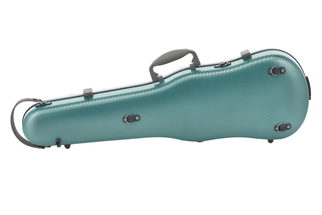 PURE GEWA Custodie per violino sagomate in policarbonato FUN - 4/4 - 1/2 (Verde / Black)