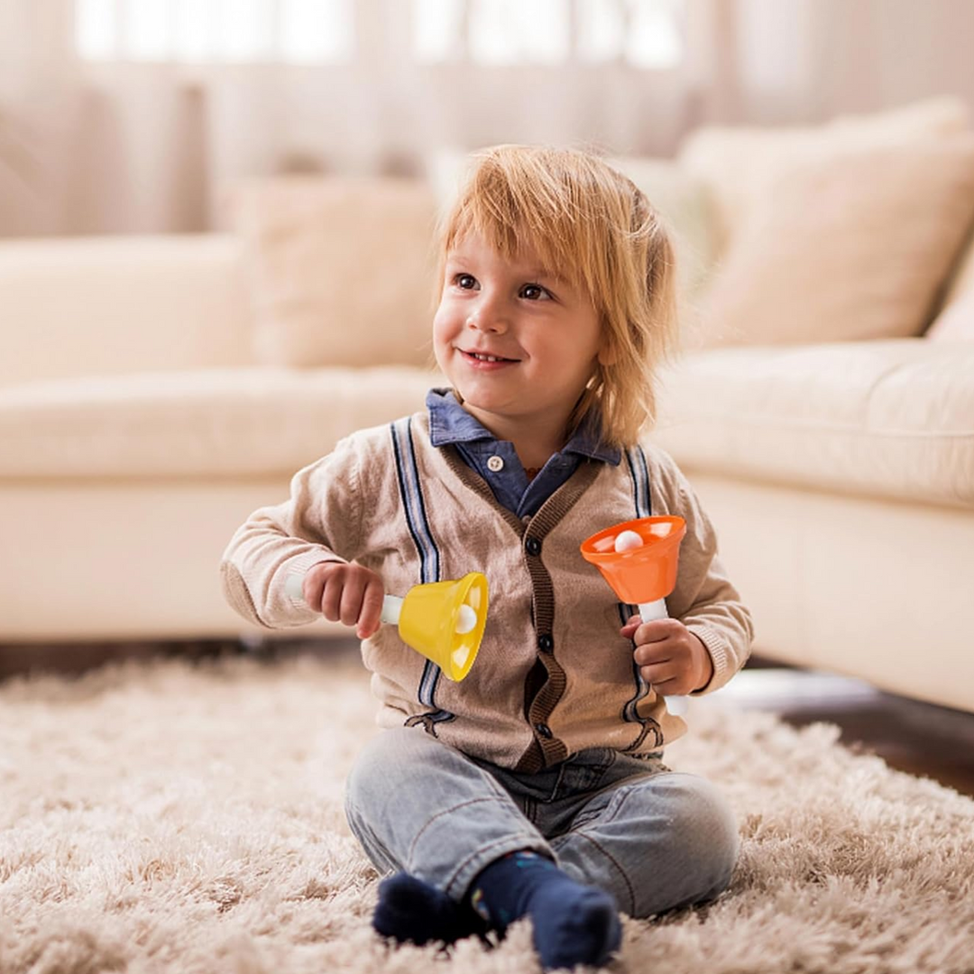 V-Tone campane a mano RR8 – 8 campane diatoniche colorate con manico per bambini