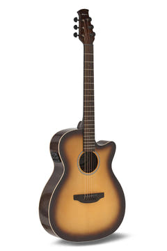 Applause Chitarra elettrica acustica Jump OM Electro Cut Gloss - Tobacco Burst (AEO-69-TB)