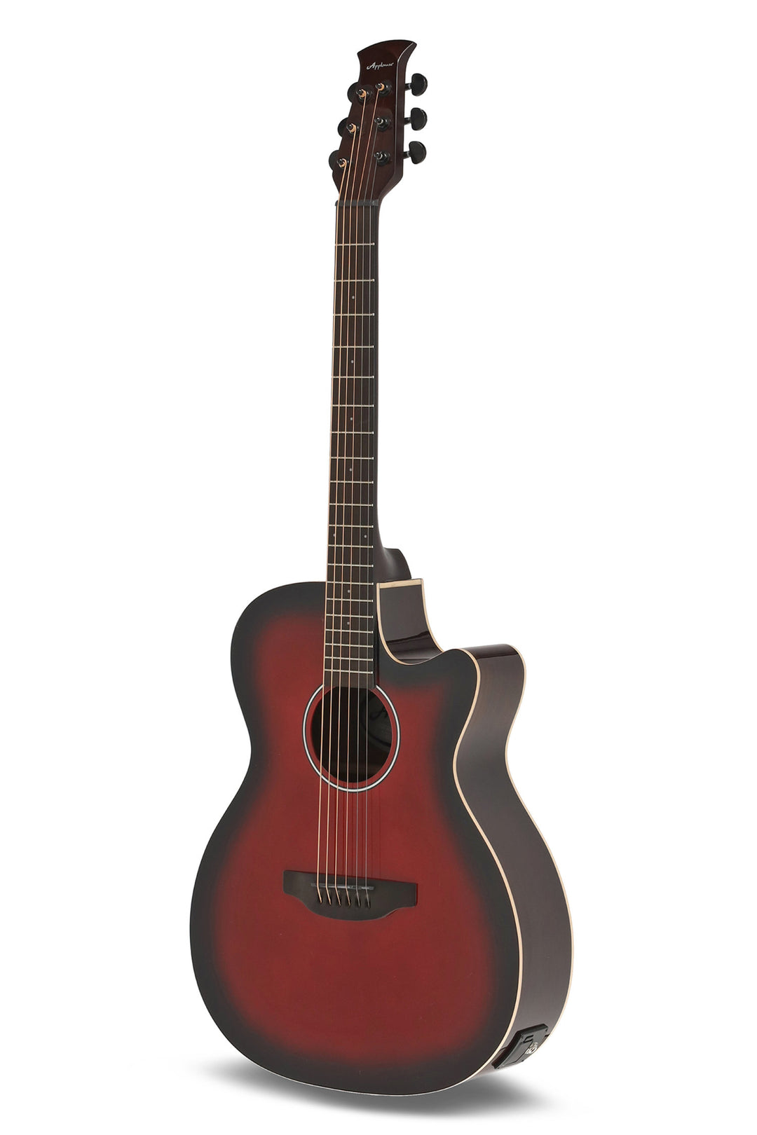 Applause Chitarra elettrica acustica Jump OM Electro Cut Gloss - Cherry Burst (AEO-69-CB)
