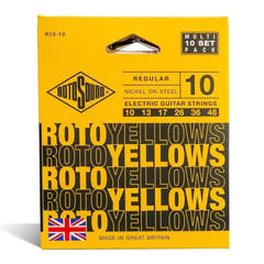 Rotosound Roto Yellows R10-10 corde per chitarre elettriche 10-46, 10 set