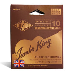 Rotosound Jumbo King JK10-10 corde per chitarre western 10-50, 10 set