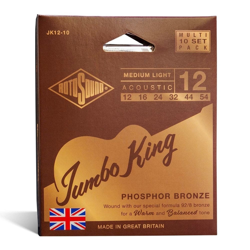 Corde per chitarre western Rotosound Jumbo King JK12-10 12-54, 10 set