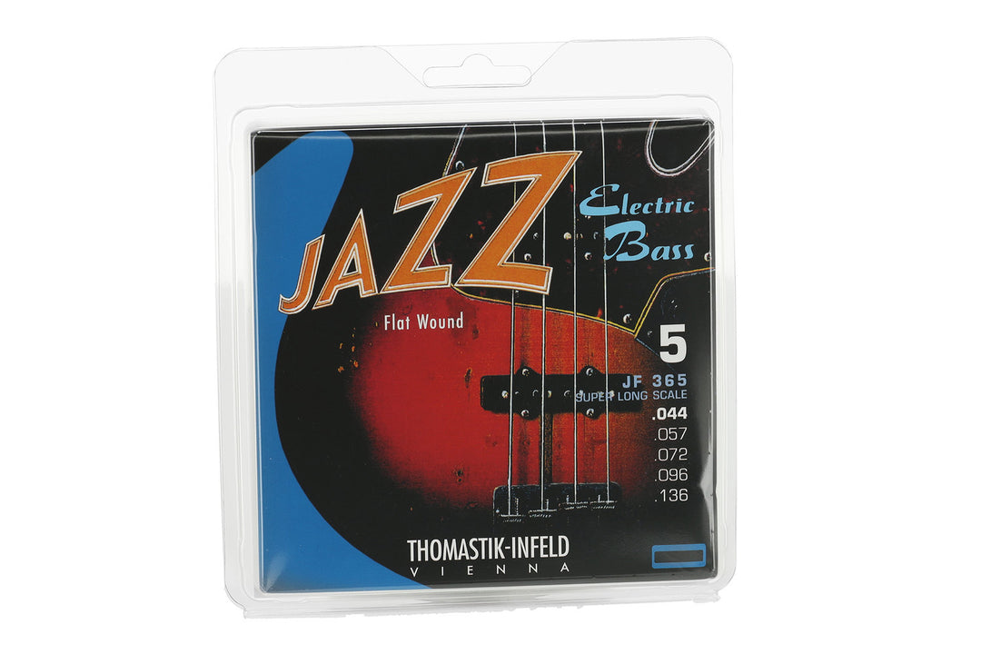 Thomastik-Infeld Corde per E-Bass Jazz Bass Flat wound - Set 5-str. super long (JF365)