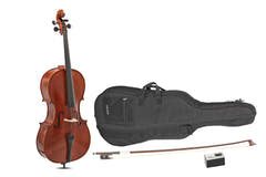 Violoncello GEWA Sonata Europa 3/4, montato con archetto in massaranduba e custodia