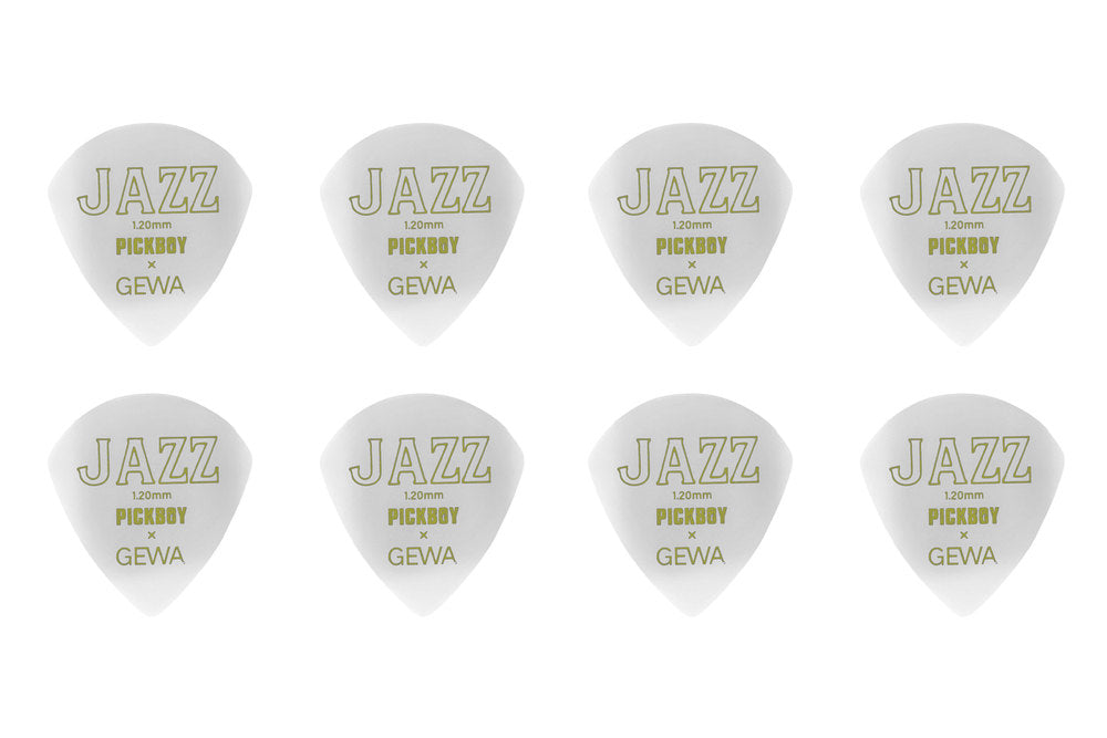 Plettri Pick Boy Jazz GEWA Edition 1,20 mm strong, 8 pz.